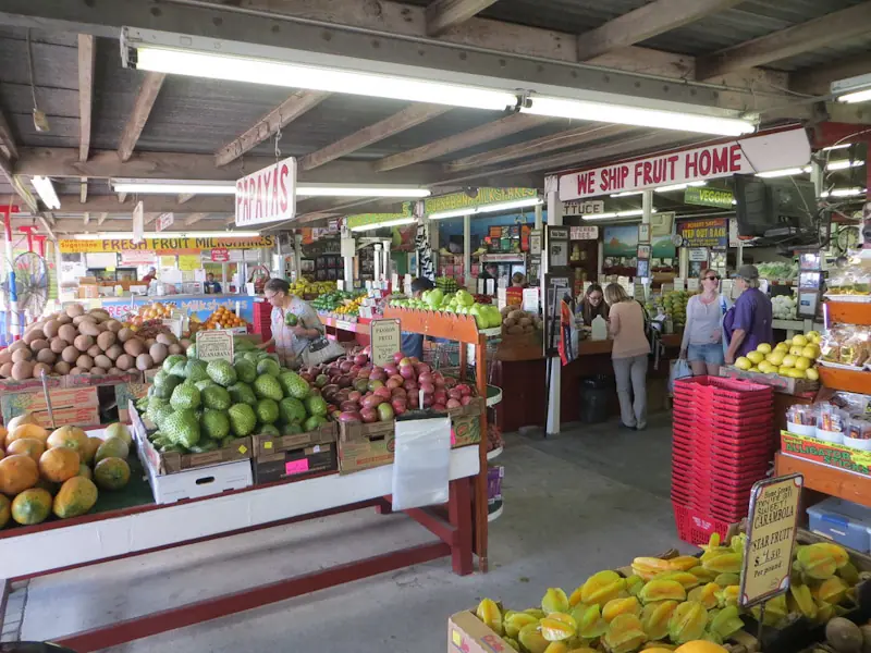 Fruit stand at Robert Is Here