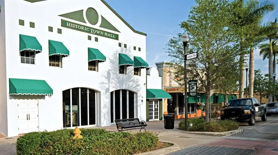 Historic townhall in downtown Homestead